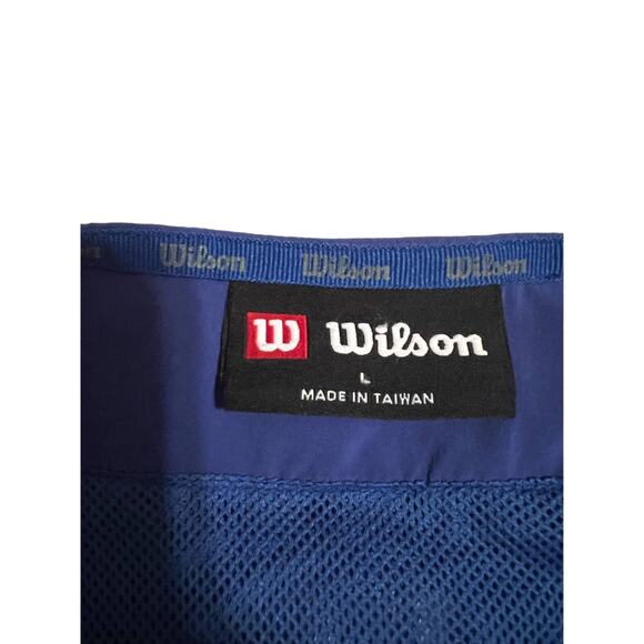 Wilson Men's Baseball Pullover Blue/Gray Size Large  1/4 Zip - Picture 3 of 4